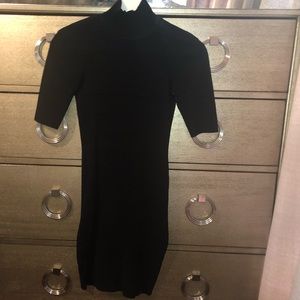 BEBE turtle neck bandage dress